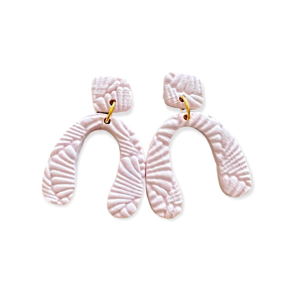 ❤️host pick❤️Abstract textured clay earrings